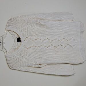 Cynthia Rowley Button-Back Knit Sweater Size S